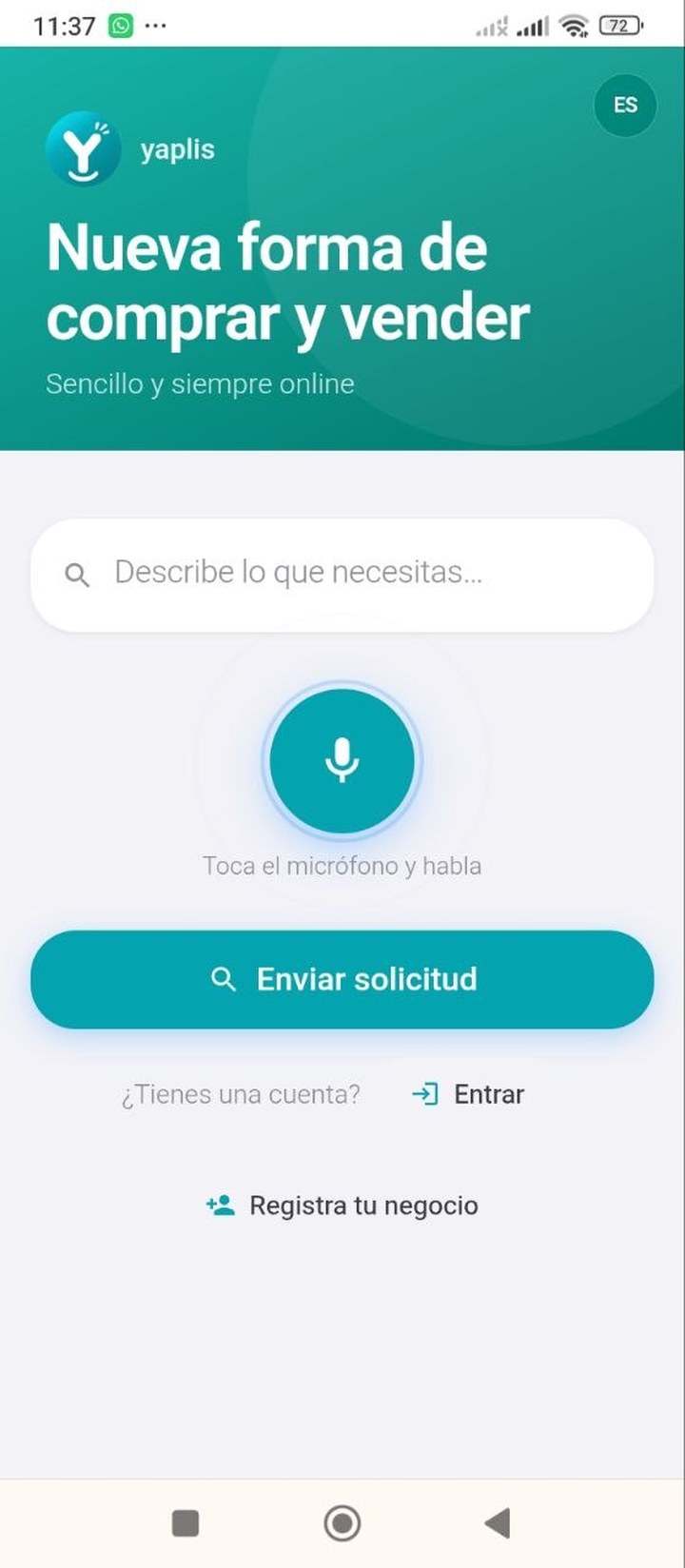Yaplis en el teléfono